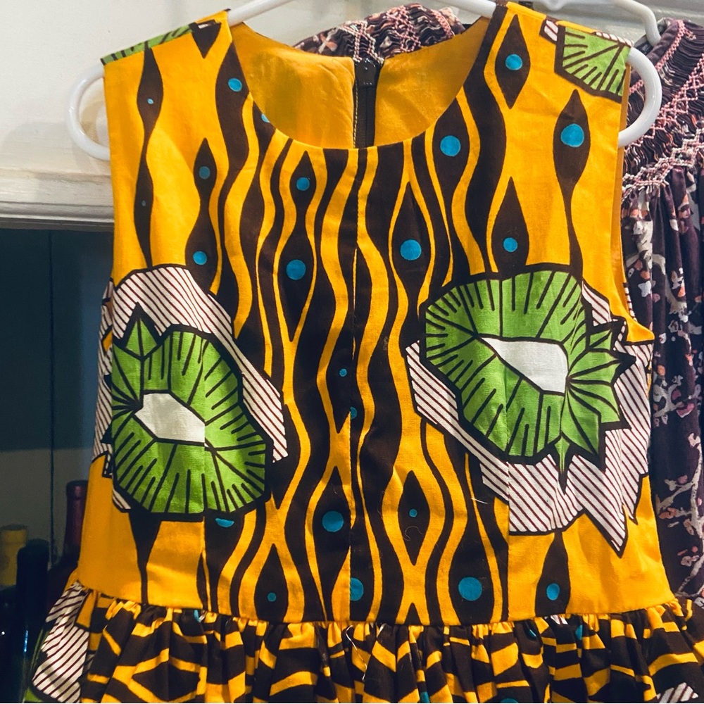 African print tribal Dress ethnic heritage celebration dress black history 6/7 - Picture 4 of 6